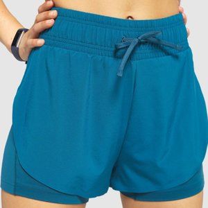 Gymshark Speed Shorts Teal Lagoon Large